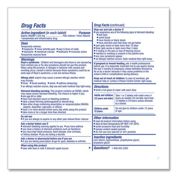 PhysiciansCare® Aspirin Tablets, 250 Doses Per Box freeshipping - TVN Wholesale